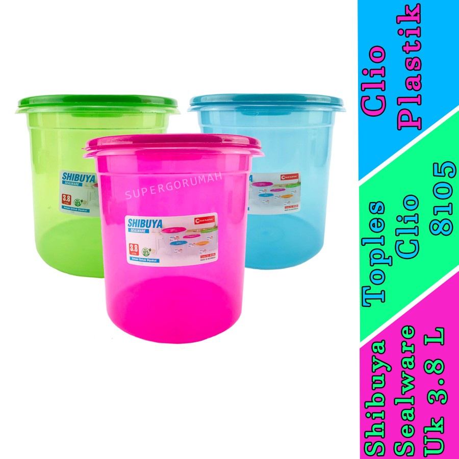 Toples - Clio Plastics -Toples Clio -Shibuya Sealware -3.8 L - 8105