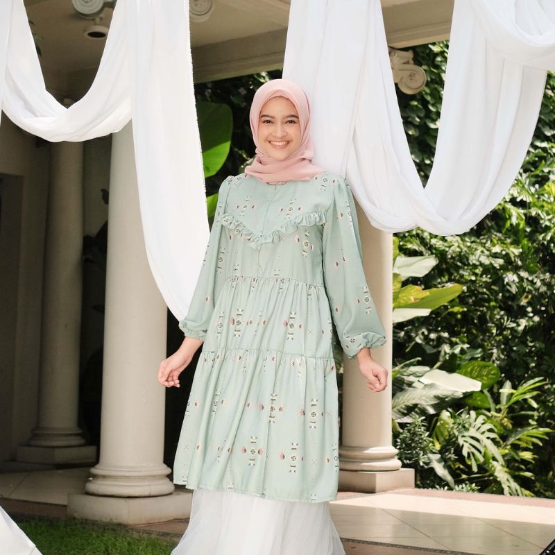Rumi Tunik Sage Mint XL Vanilla Hijab