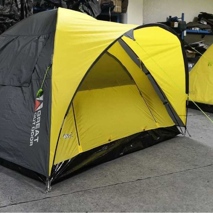 Tenda Camping Great Outdoor NSM 4.0 Frame kuning ORIGINAL Kapasitas 4 orang Go NSM 4