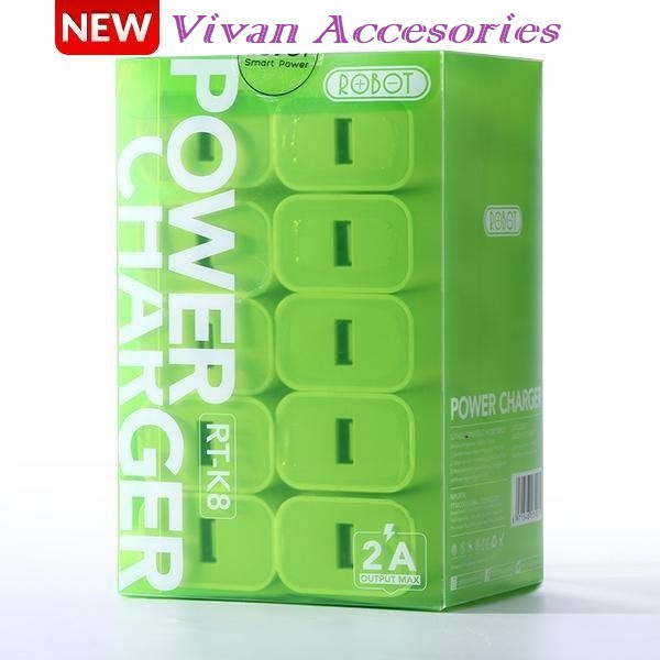 Robot RT-K8 RT-K8+ OLIKE C109 C203 Small &amp; Potable Transparant Apdator batok Charger /Box