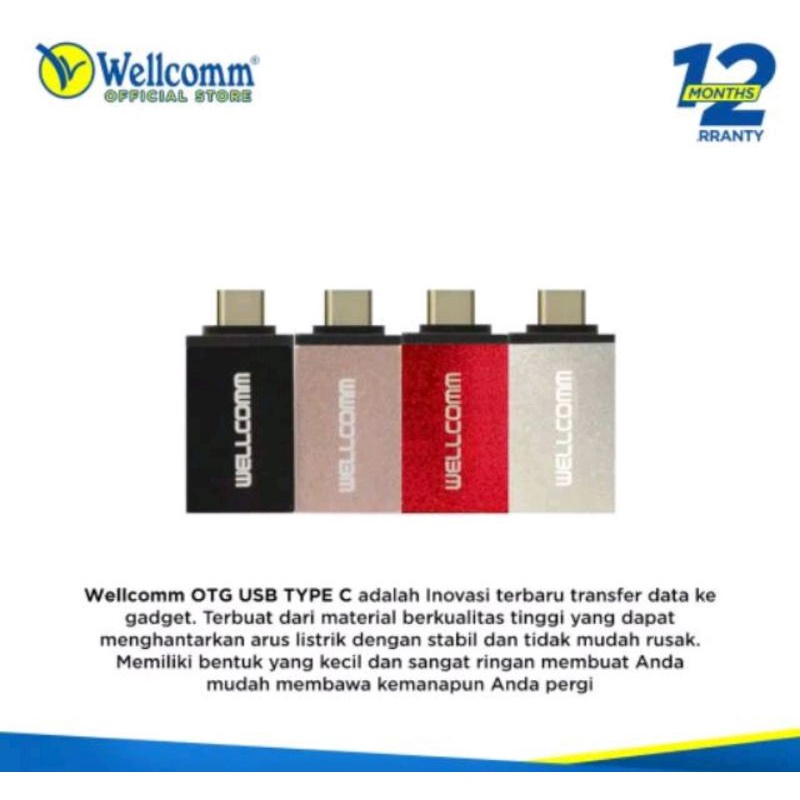 OTG TYPE C TIPE C OTG WELLCOMM TYPE-C OTG BESI TYPE C
