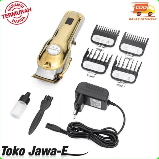 Alat Cukur Kemei KM-1986 Hair Clipper Cordless Professional - GOLD