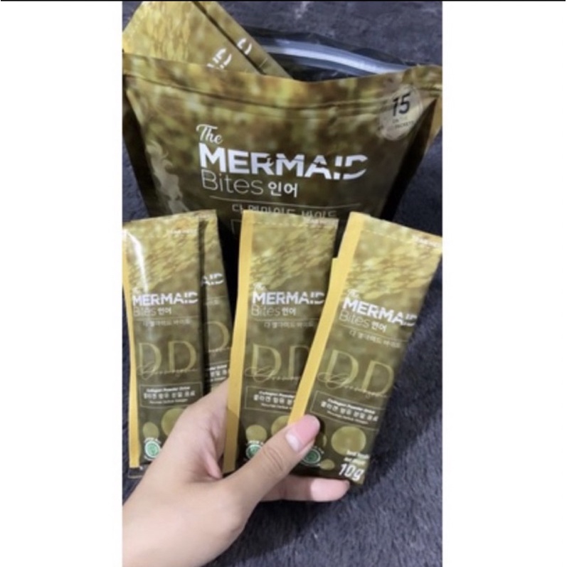 COD✔️ WHITENING COLLAGEN CHROMOSOME MC DD ON THE GO PACK, MERMAID BITES ( ORIGINAL ) 1 SACHET