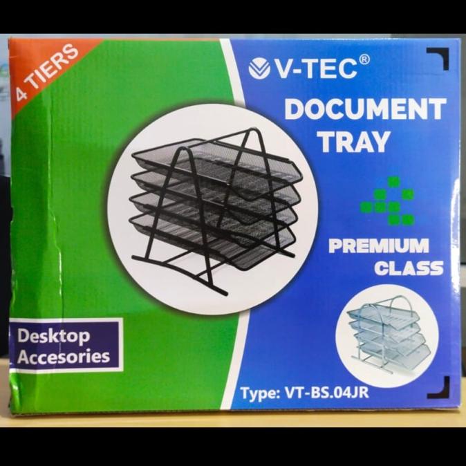 

Office & Stationery | Document Organizer | Bak Surat V-Tec Document Tray 4 Susun Jaring Vt-Bs.04Jr | Best Seller