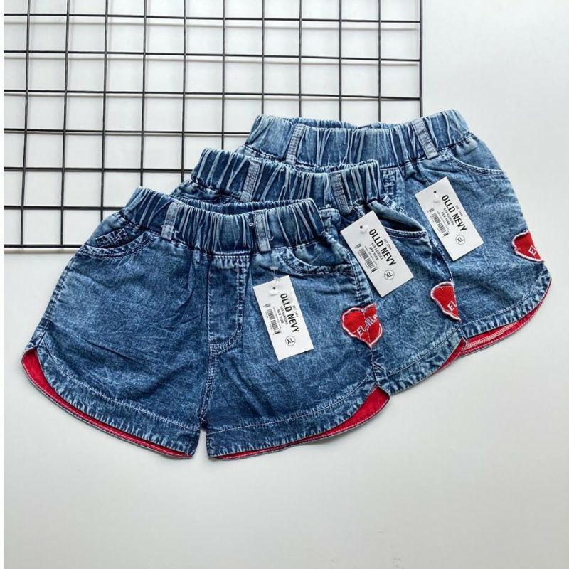 HOTPANTS JEANS RED LOVE