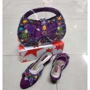 tas & sandal batu warna warni