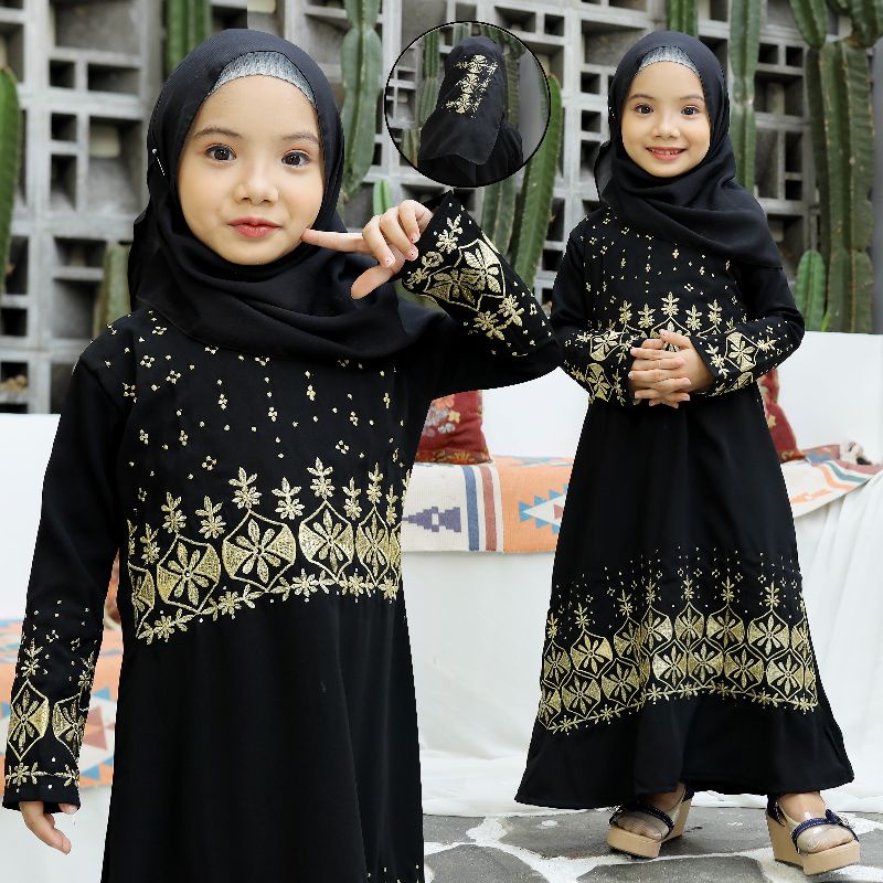 Gallery Exclusive Abaya Hitam Gamis Bordir Turkey Hawa 287