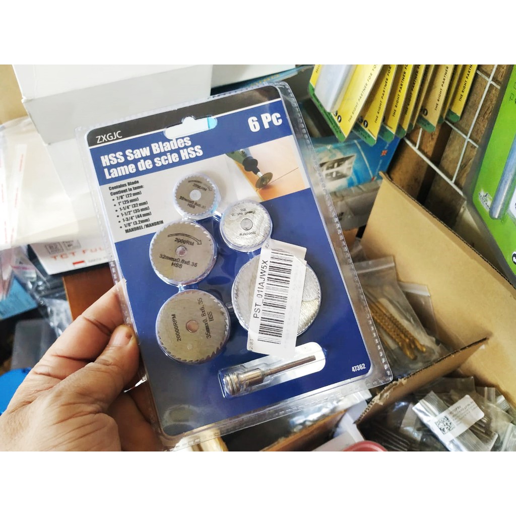 mata gergaji mini gerinda / circular saw blade for mini grinder rotary set 6pcs / mata gergaji plus 