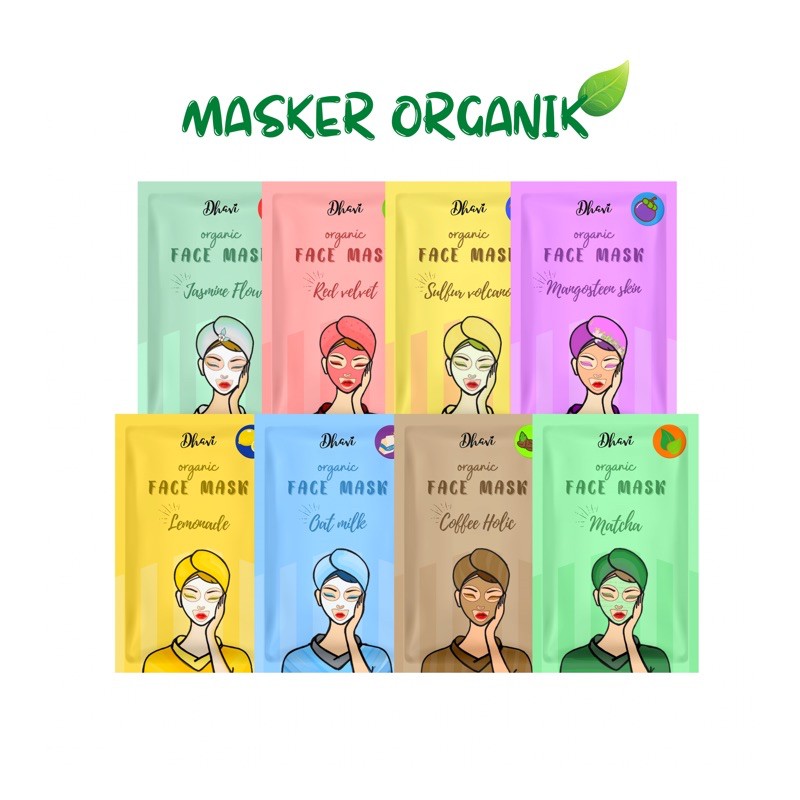 25 Gram Masker Organik Face Mask Organic Bubuk Rempah By Dhavi Shopee Indonesia