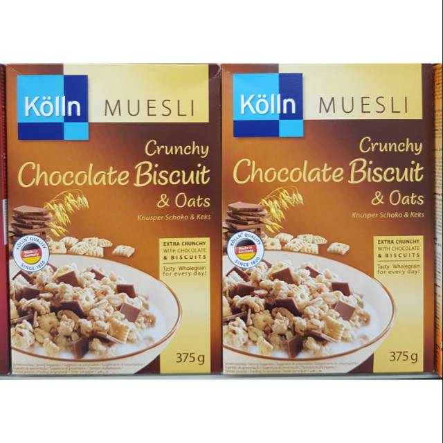 

Kolln muesli chocolate biscuit & oats 375 gr