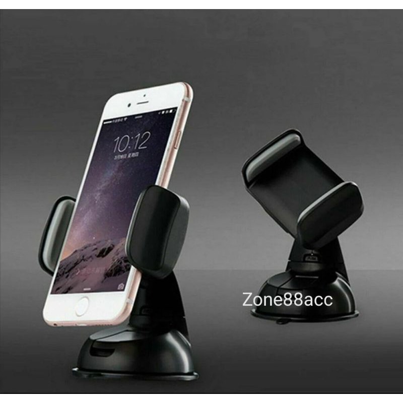 Phone Holder Dudukan Handphone Hp Kaca Mobil Car Dasboard Jepit Universal Standing Pro CHP