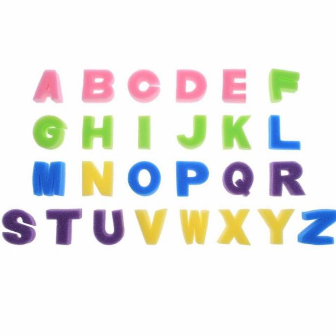 

Open Ds] Alphabet Sponge / Spons Lukis Bentuk Alphabet - Uppercase