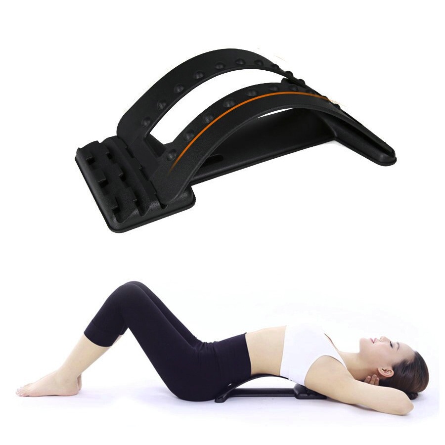 Alat Pijat Punggung Sandaran Lumbar Spinal Support Waist Relax Mate - Black