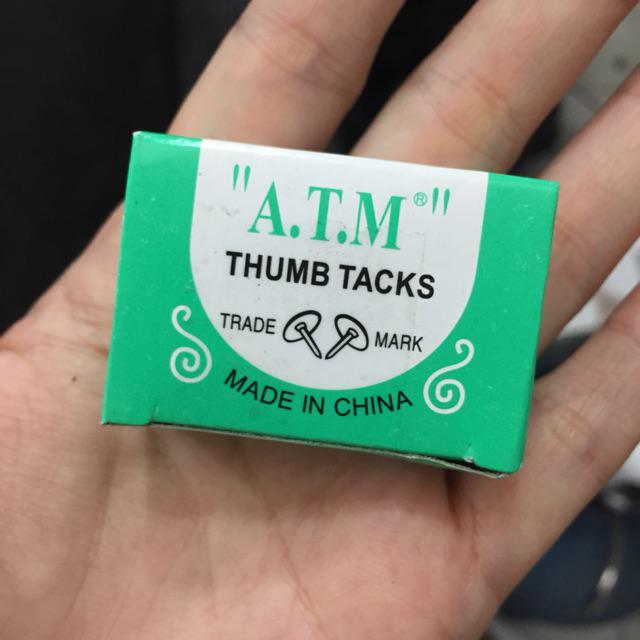 Paku Payung Besi / Pines / Thumb Nail Tacks Kecil 1 Kotak/dus Kecil