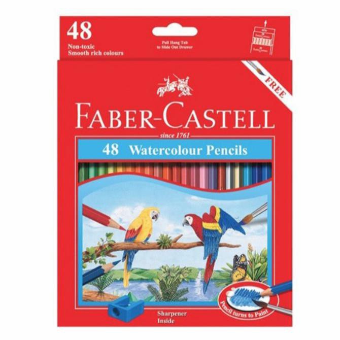 

(PERALATAN MENGGAMBAR) PENSIL WARNA FABER CASTELL 48 WATER COLOUR ORIGINAL1 SALE