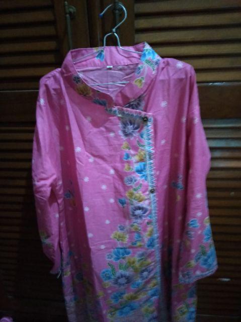 Tunik Batik Kayla Shanghai S M L Xl Xxl Jumbo Bisa Couple