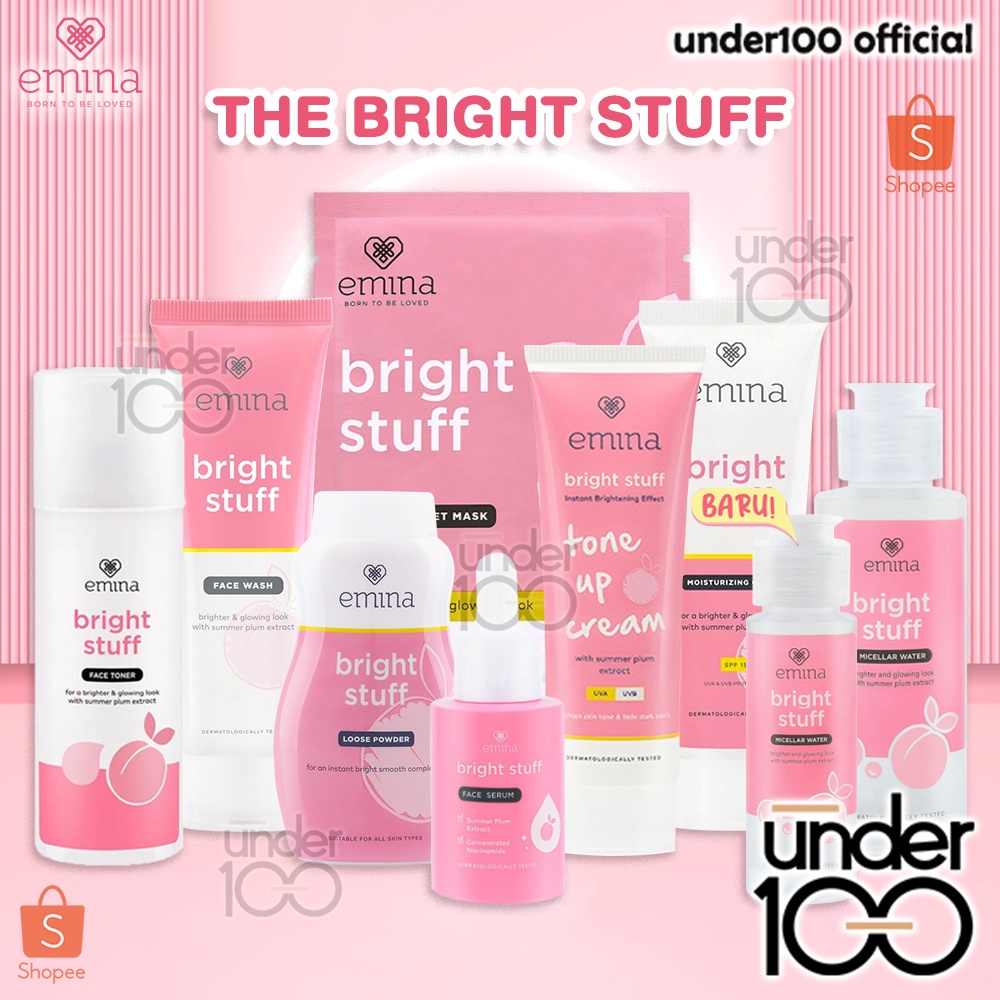 ❤ UNDER100 ❤ EMINA Bright Stuff Series | pencerah Emina toner face wash moisturizing tone up ACNE PRONE