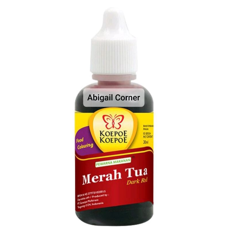 

Abigailcorner - Koepoe Koepoe | Pewarna Merah Tua (30 ml)