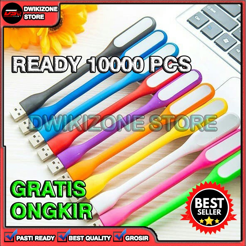 [100% ORIGINAL] USB LED LIGHT LAMPU TIDUR BACA POWERBANK TERANG AWET