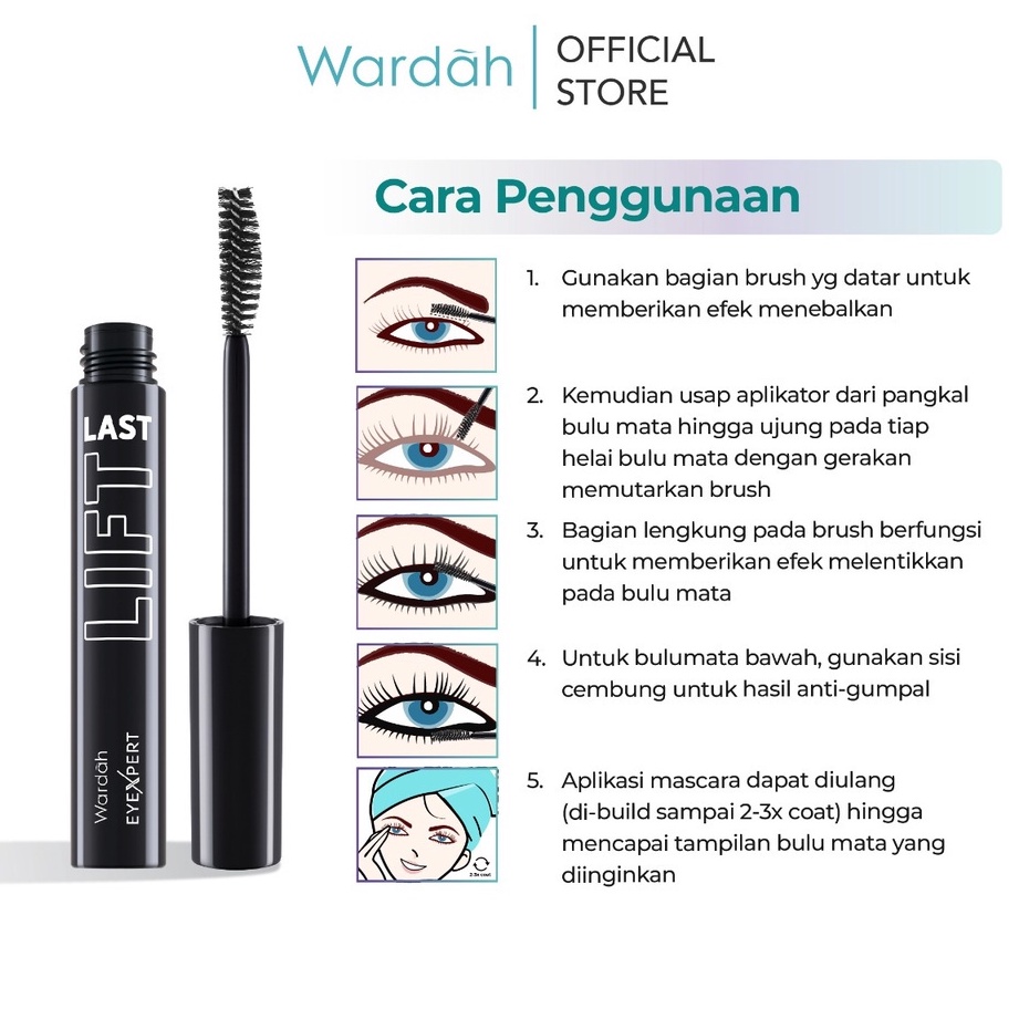 Wardah EyeXpert Liftlast Waterproof Mascara 8 ml