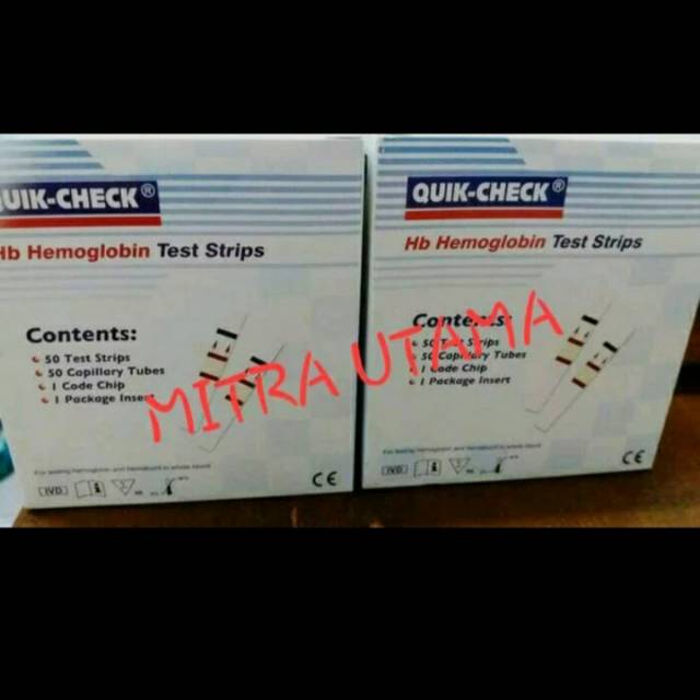 Jual Strip Hb Hemoglobin Quik Check Test Strip Hb Quik Check Strip