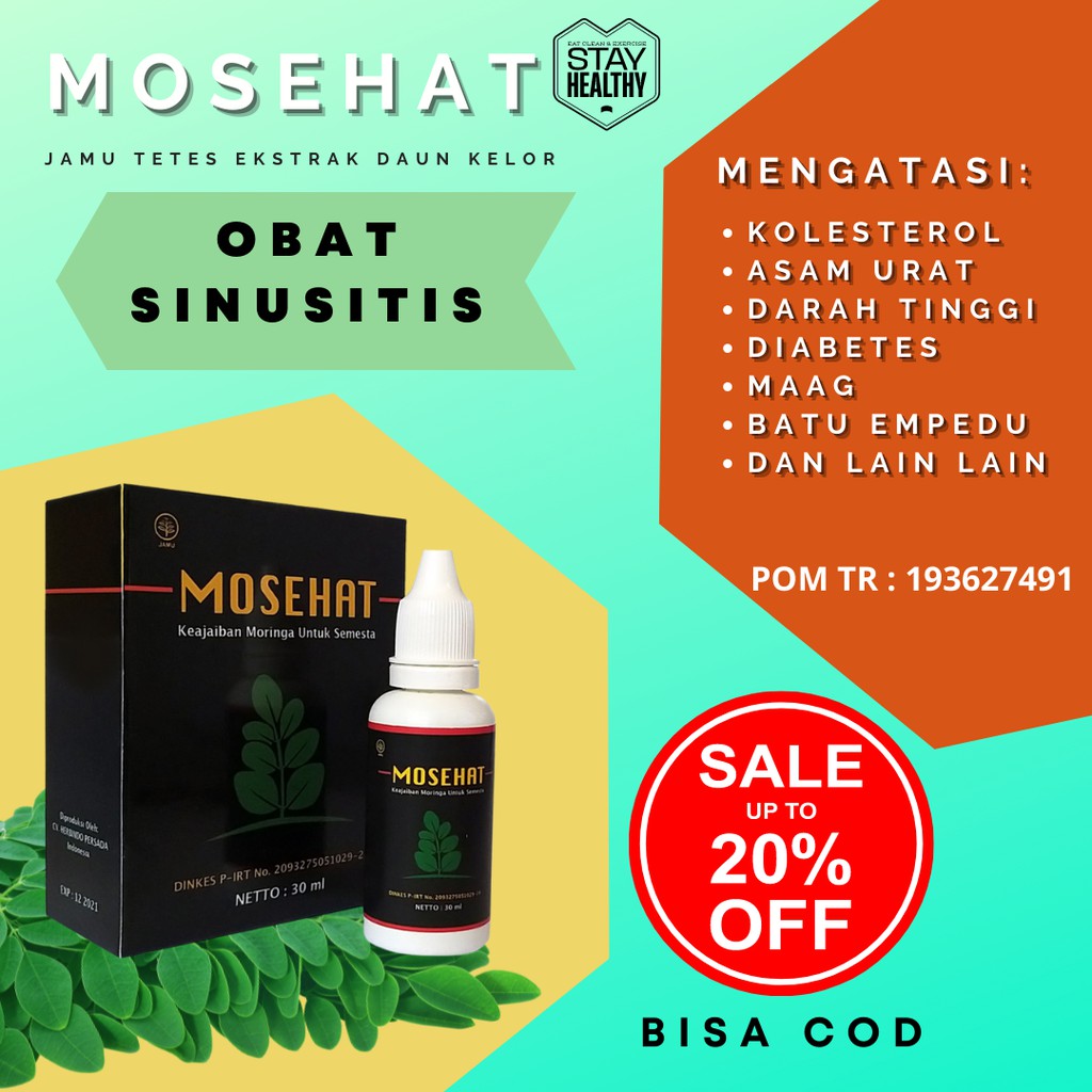 Mosehat Obat Sinusitis Herbal Halal BPOM