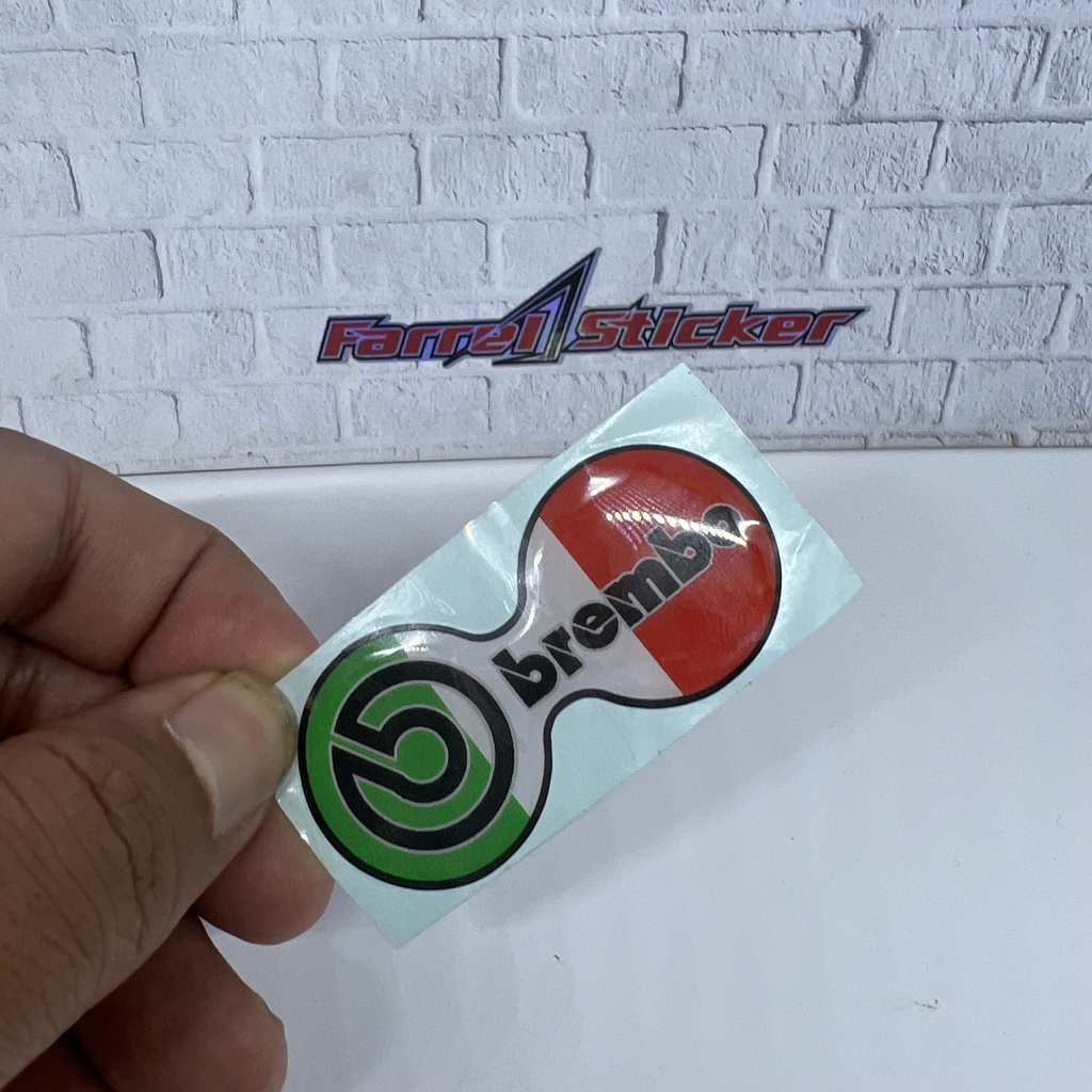 stiker BREMBO sticker KALIPER DOUBLE PISTON BREMBO TIMBUL