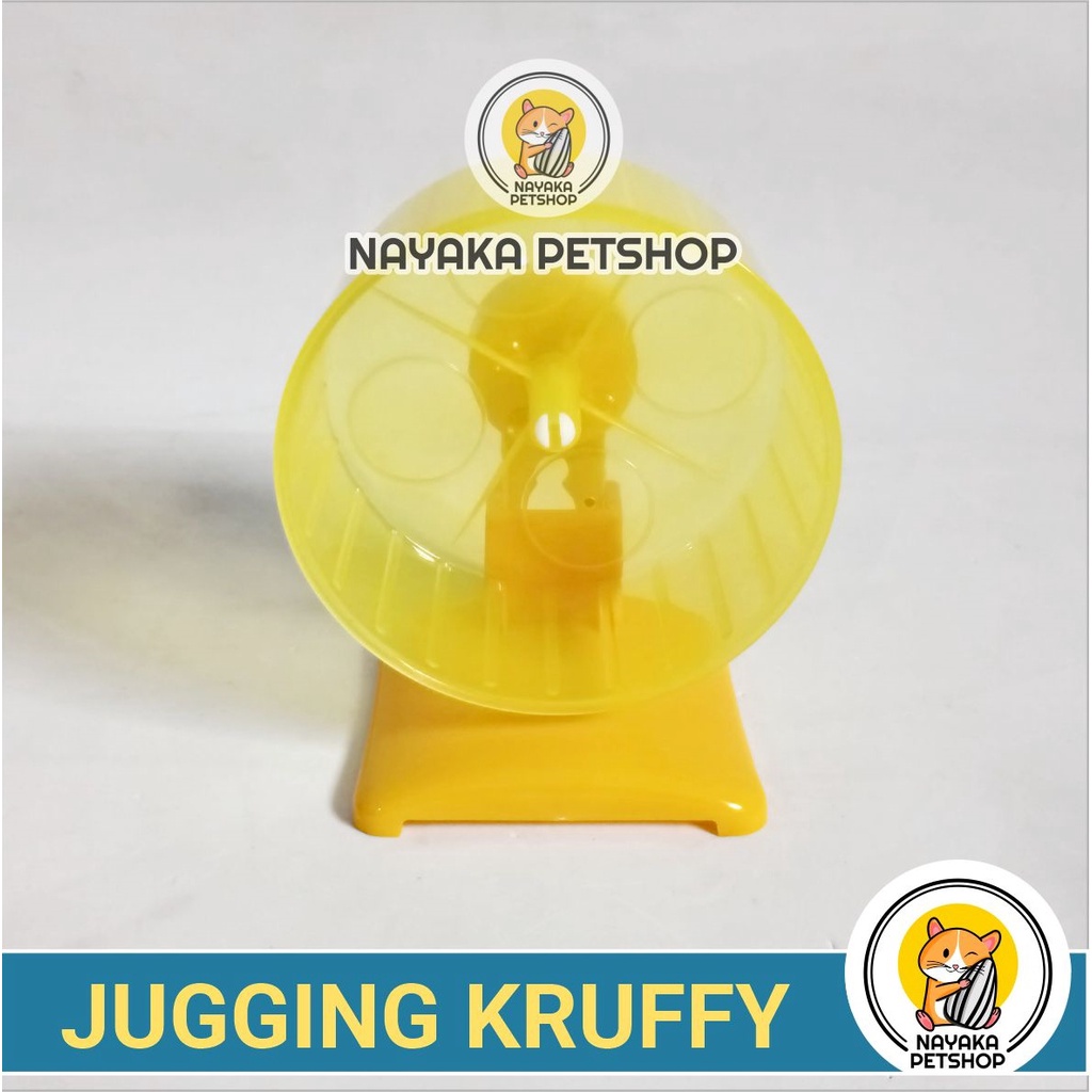 Jugging Kruffy Kincir Hamster Jogging Wheel Running Ball Roda Rolling Exercise