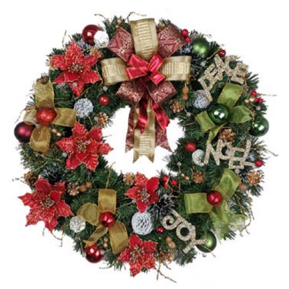 Pajangan Natal Wreath Mistletoe King