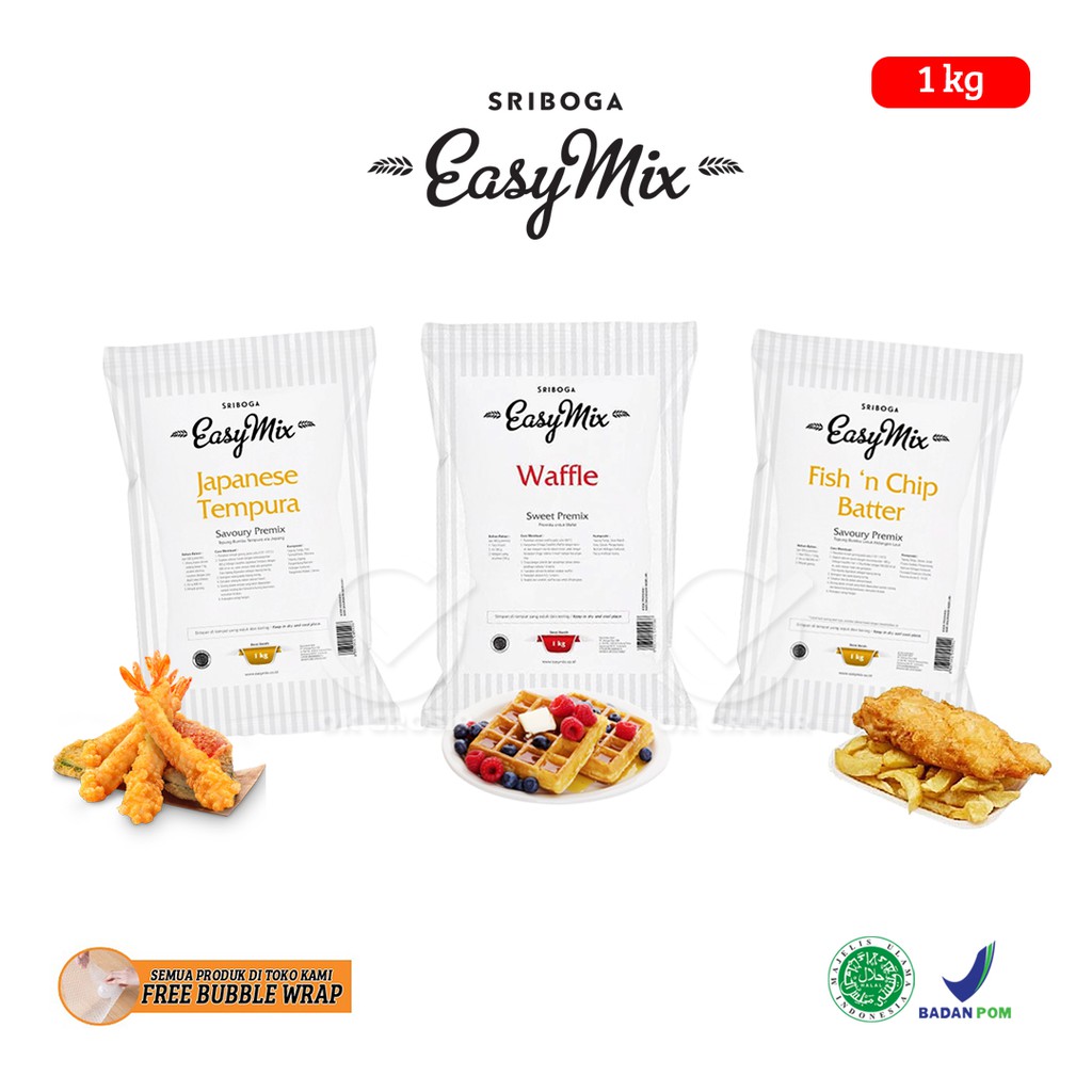 

Sriboga Tepung Easymix / Premix / Premiks Instan (1 Kg)