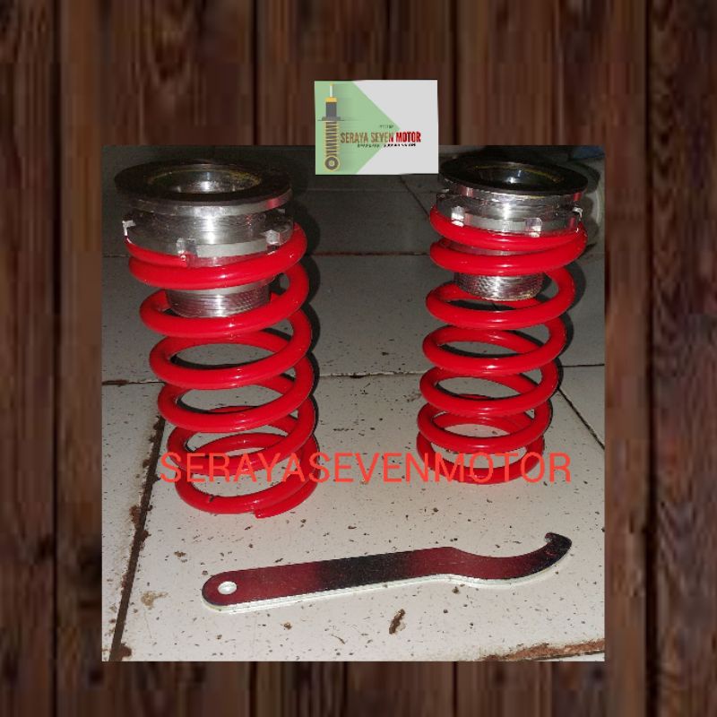 per keong coilover  adjustable belakang honda jazz city brio mobilio