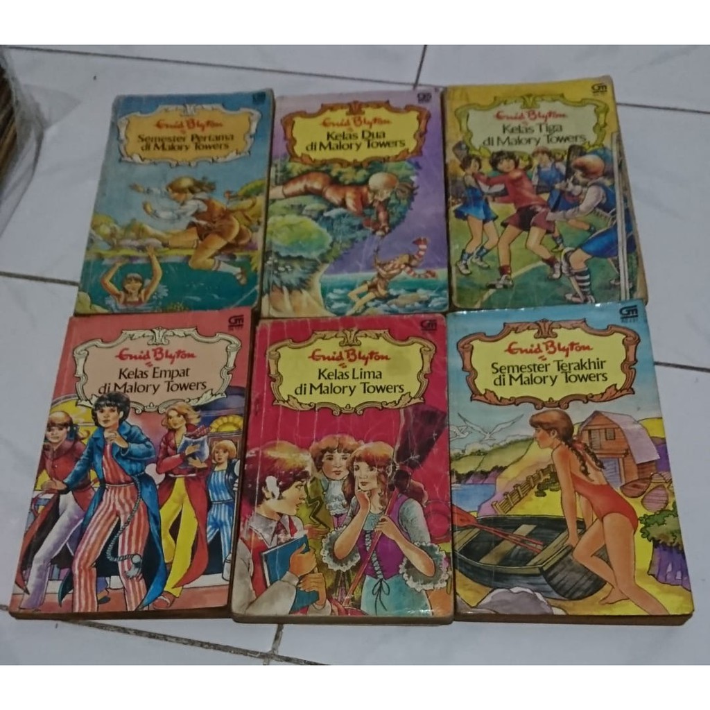 Novel Malory Towers lengkap 1-6 enid blyton