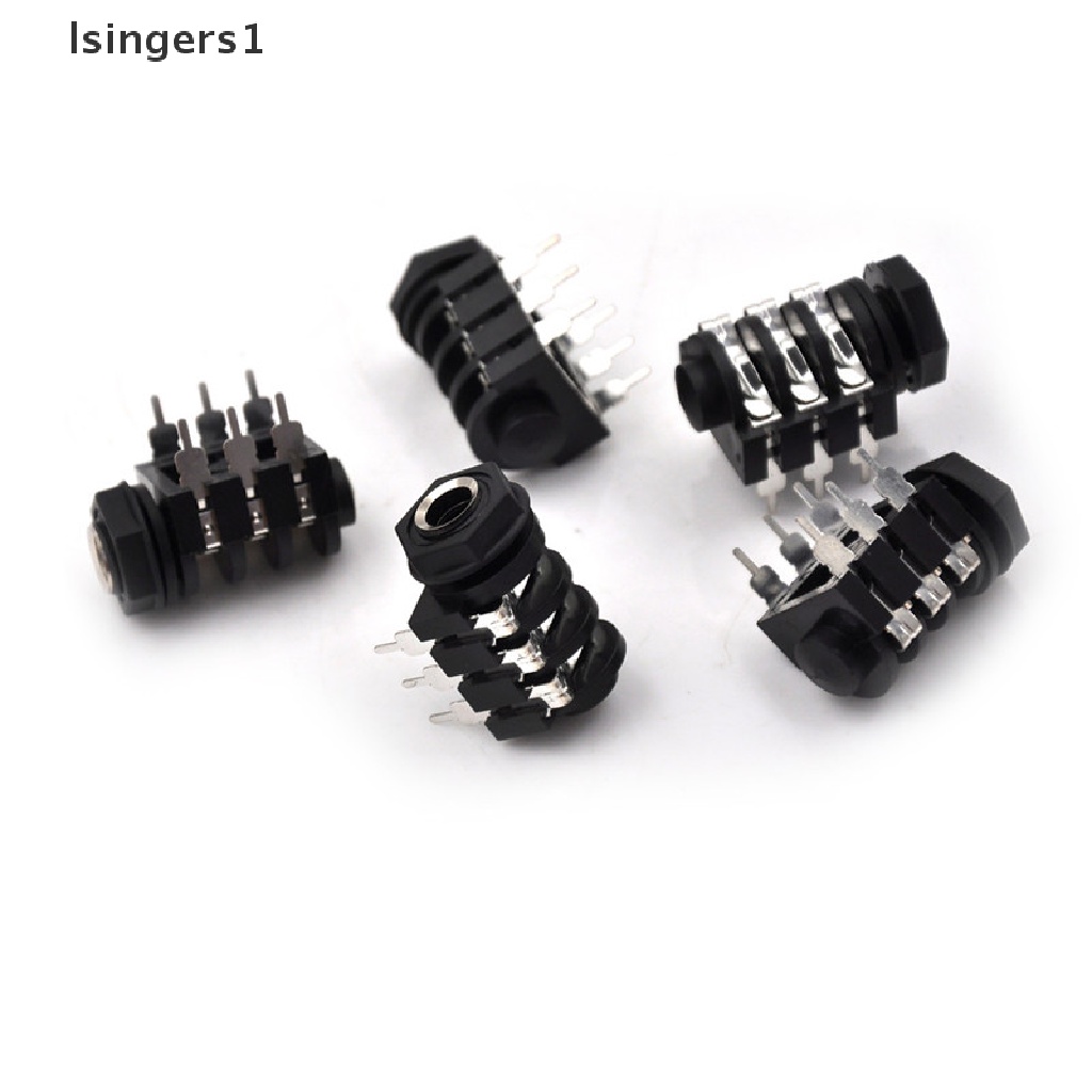 (lsingers1) 5pcs Jack Panel PCB Female 6Pin 6.35mm (1 / 4 &quot;)