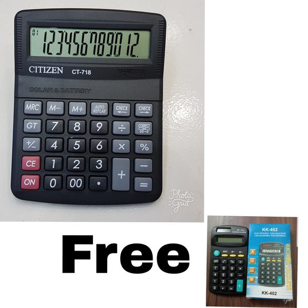 

Promo... Kalkulator Citizen 718 Free Kalkulator Kecil 8 Digit