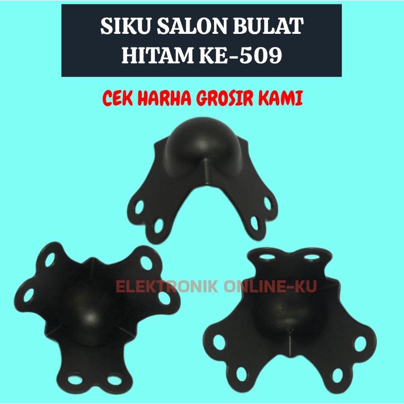 SIKU SALON BULAT HITAM BESI KE-509