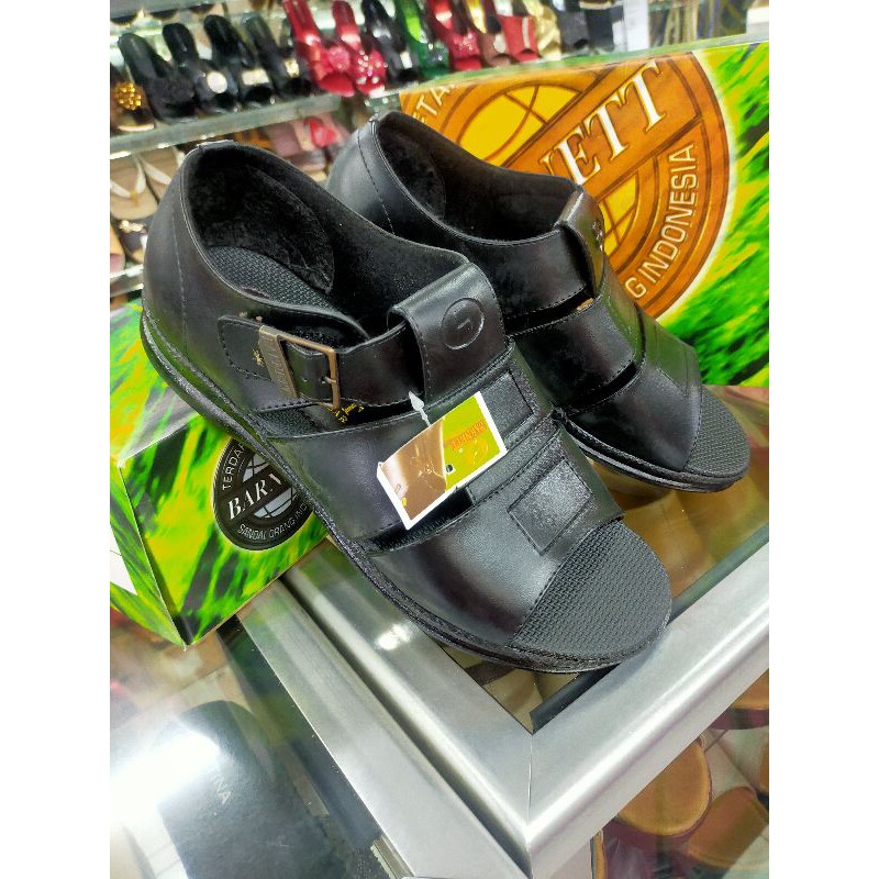 Sepatu sandal pria merk Barnett BL 26 hitam original