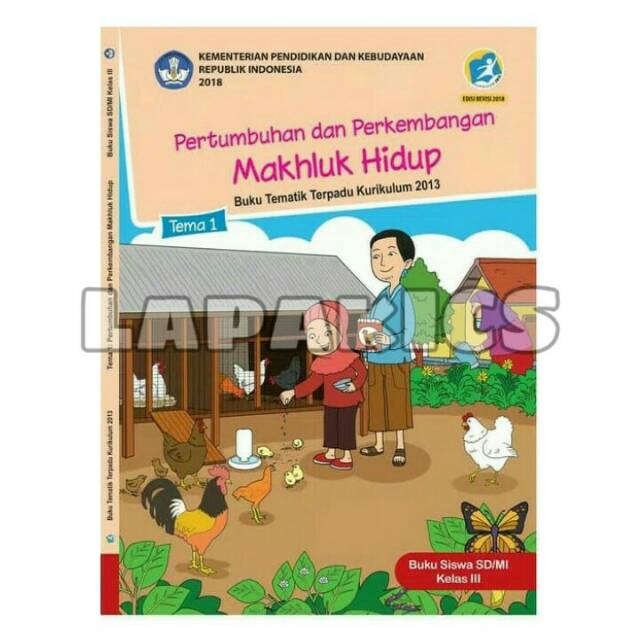 Paket Buku SD Kelas 3 Semester 1 Tematik Terpadu Revisi 2017-2018  Kurikulum 2013 Kurtilas-3