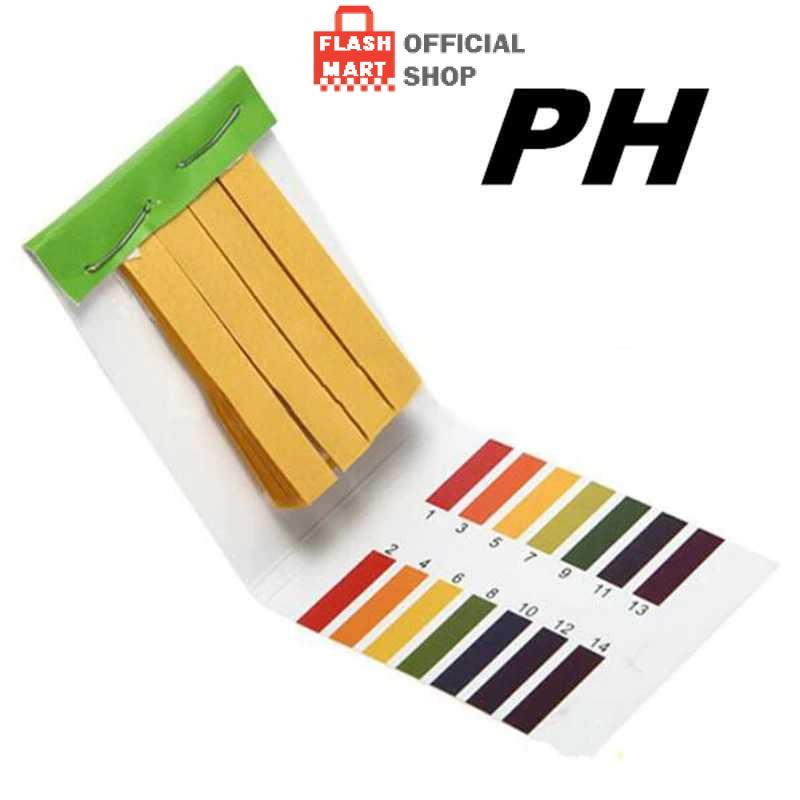 Flashmart Halojaju Kertas Ukur Uji PH Tester Air Minum Akuarium 72 Strip PH-2017