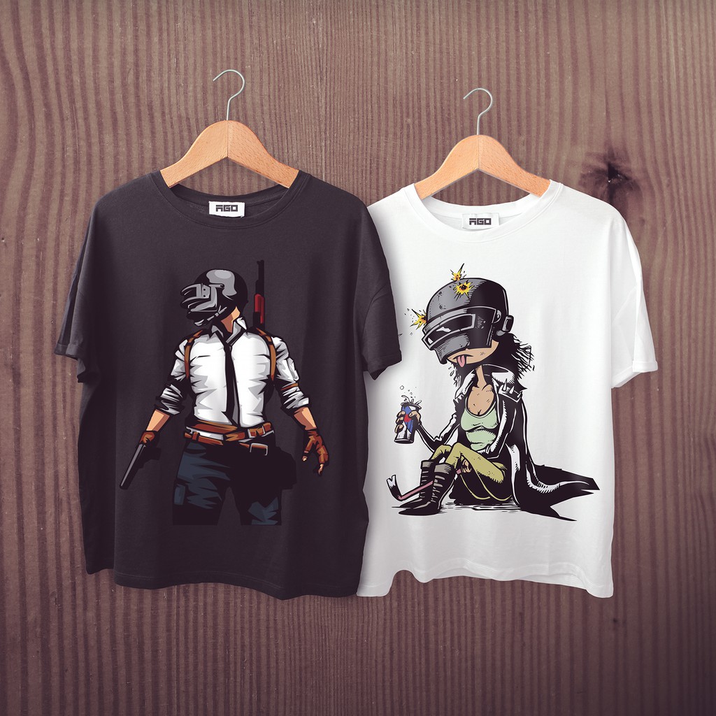 Kaos T Shirt Gaming VEKTOR PUBG KARTUN PUBG Shopee Indonesia