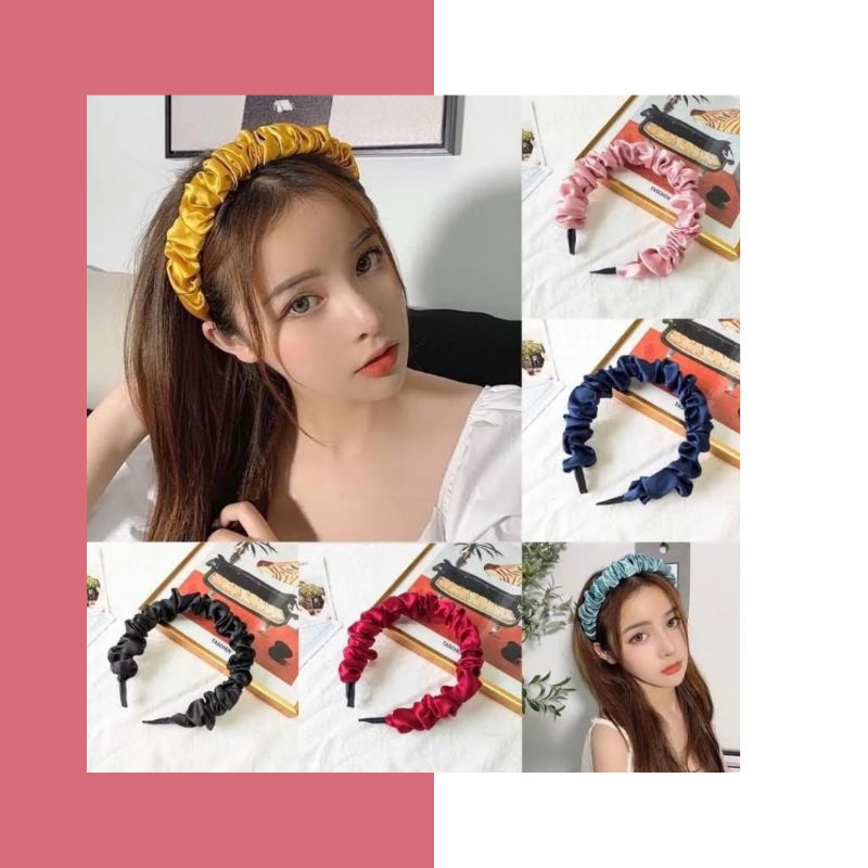 BANDANA BONDU SCRUNCHIE / BANDO RUFFLE KOREA / BANDO BANDANA SCRUNCHIE /BANDO KERUT/ BANDO NAGITA SLAVINA/ BANDO VIRAL