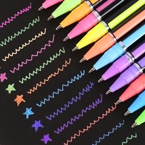 

Set Bolpoin Warna Neon Isi 12 / 16 / 24 Pcs / Set Pulpen Warna Neon Color Set 24 / 16 / 12 Pcs / Pulpen Warna-Warni Untuk Buku Hitam