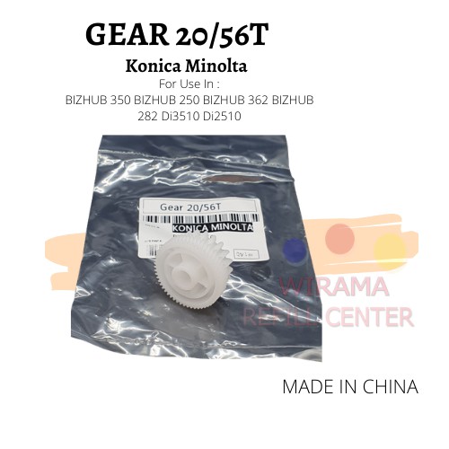 GEAR 20 56T KONICA MINOLTA Bizhub 250 350 282 2510 3510 ORIGINAL