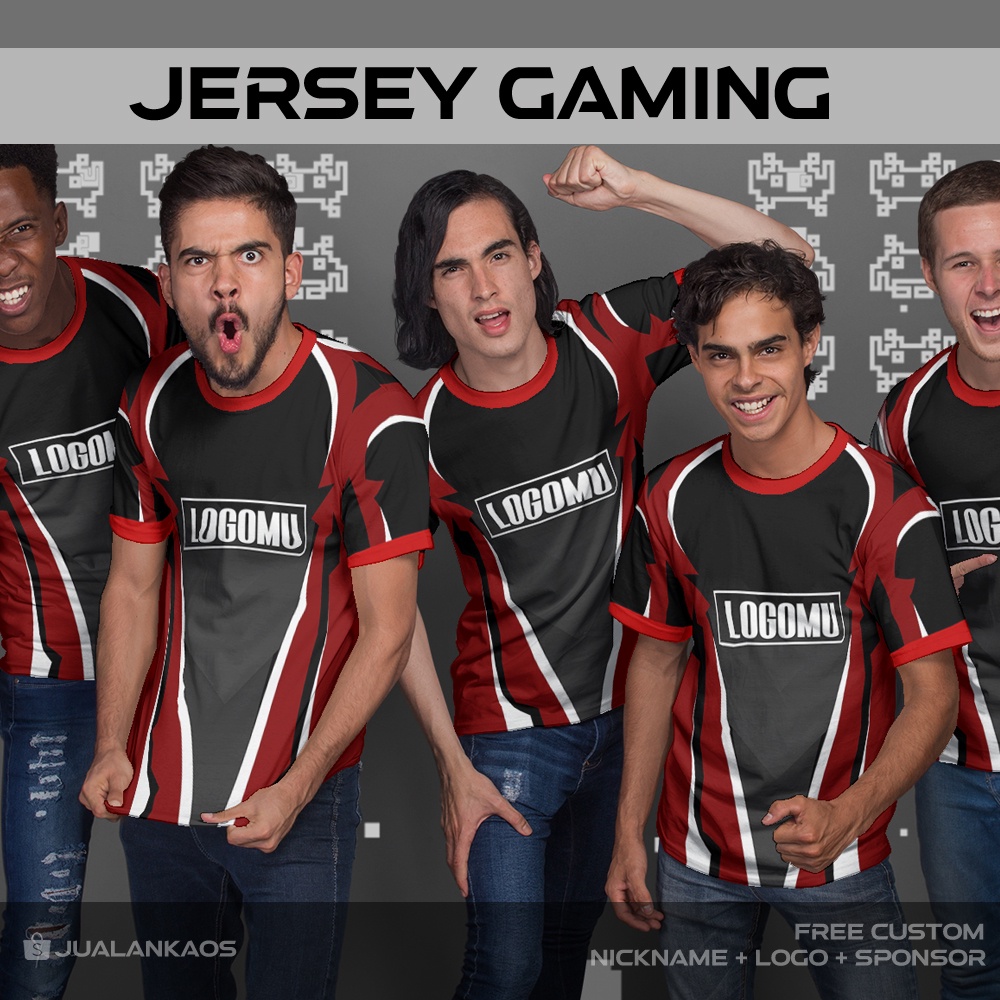Baju Kaos Jersey Gaming ESports 127 Printing Custom
