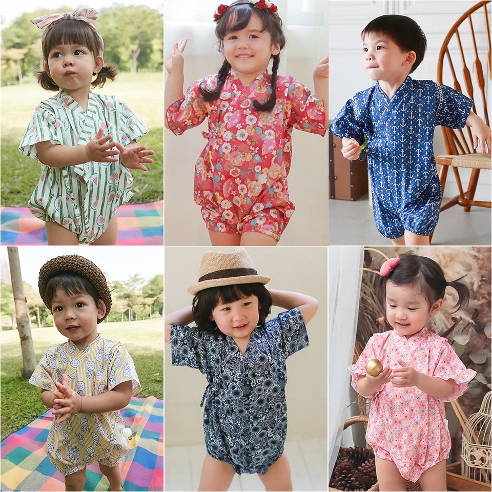 BAJU BAYI BAJU ANAK ANAK KIMONO JUMPSUIT TRADISIONAL JEPANG KIMONO YUKATA