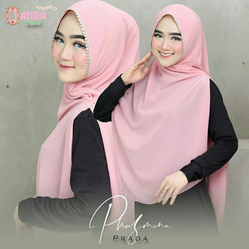 Jual Pashmina Prada Banda hijab | Shopee Indonesia