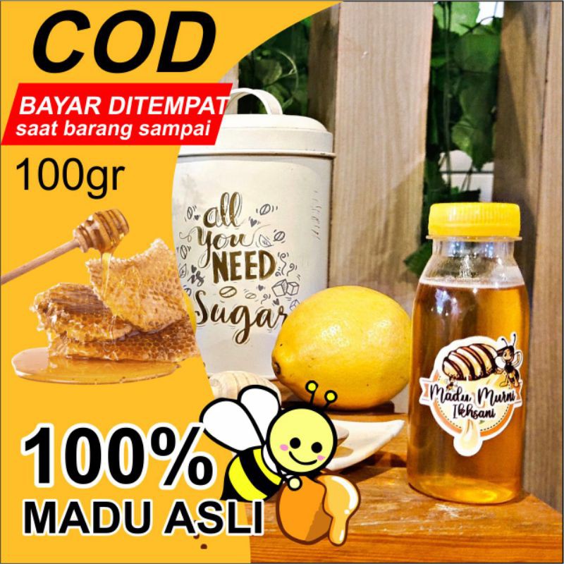 

Madu Murni Ikhsani 100gr madu murni 100%asli tanpa campuran