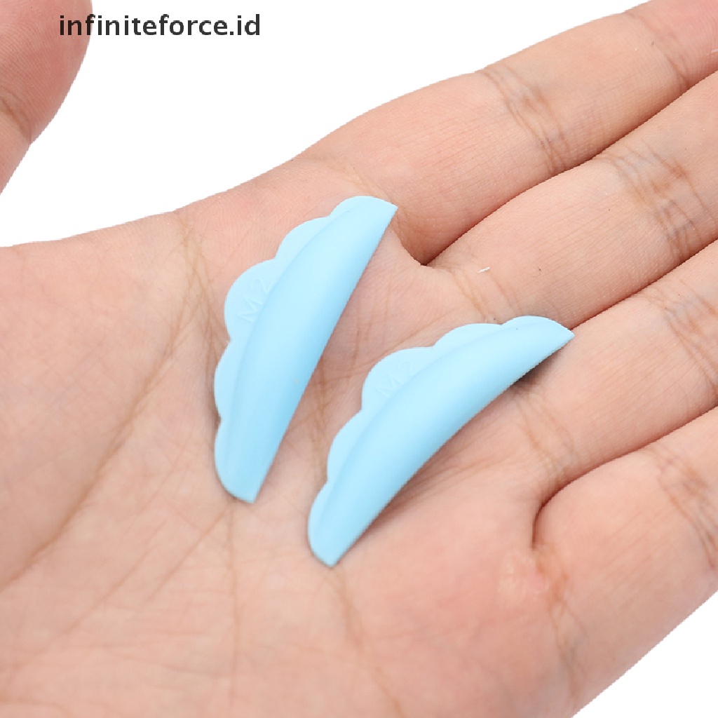 Infiniteforce.id 5 Pasang / set Pad Silikon Pelindung Bulu Mata Extension 3d Untuk Makeup / Kosmetik Wanita