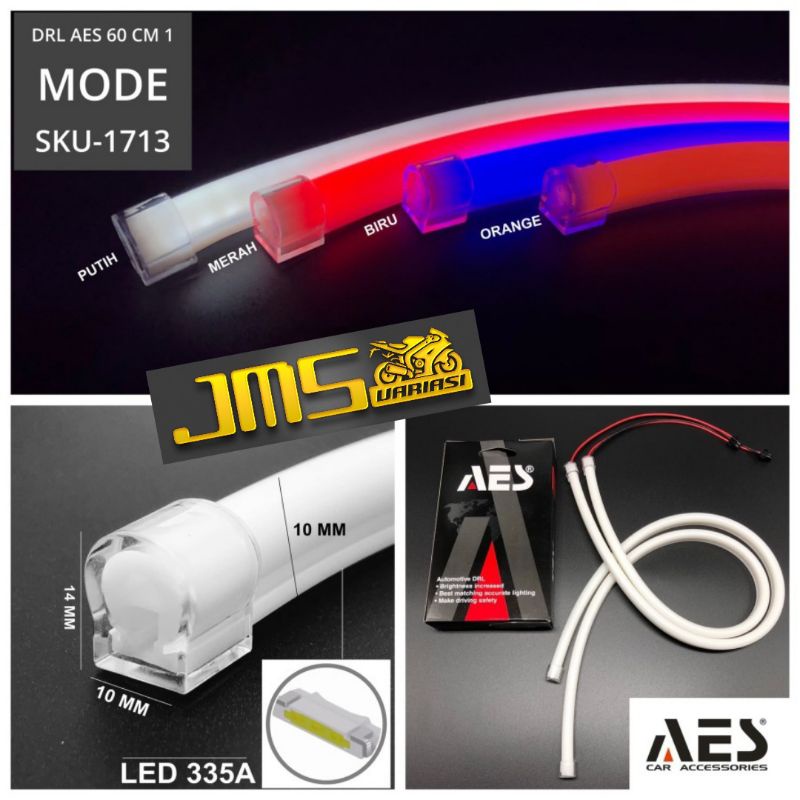 lampu alis led bull aes ukuran 30/60 cm 1 mode universal grade A nmax aerox pcx beat vario soul ninja R15 mio scoopy xeon pcx lexi