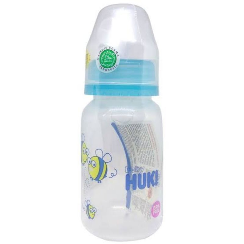 Huki Botol susu Nipple Gepeng 60 ml // 120 ml // 240 ml ORIGINAL-BPOM