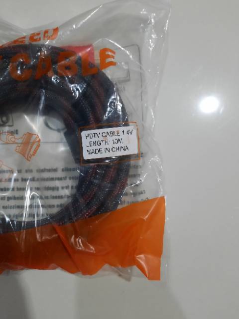 KABEL HDMI TO HDMI 10M HIGH QUALITY &amp; HIGH SPEED HDTV CABLE